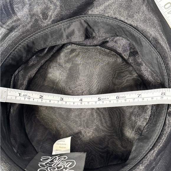 Elegant Black Mesh Wide Brim Fascinator Hat with Bow – Derby, Wedding, Tea Party - Picture 7 of 7